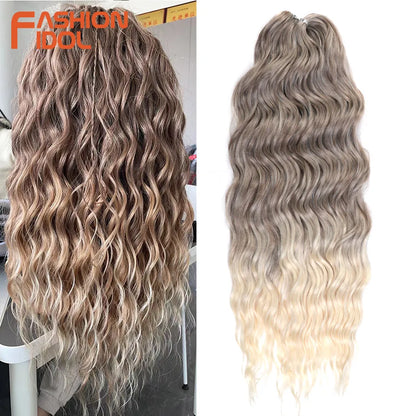 Anna Hair Synthetic Loose Deep Wave Braiding Hair Extensions 24 Inch