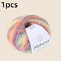 Gradient Mohair Soft Cotton Yarn DIY Crochet Hand Knitting Yarn
