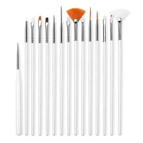 5/20Pcs Nail Art Brush Design Tip Painting Drawing Carving Dotting Pen