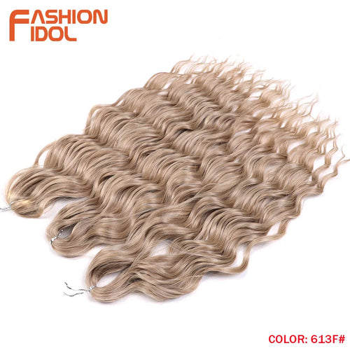Anna Hair Synthetic Loose Deep Wave Braiding Hair Extensions 24 Inch