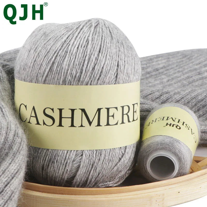 QJH 50+20g Cashmere Yarn Knitting Hand-knitted High-grade Worsted