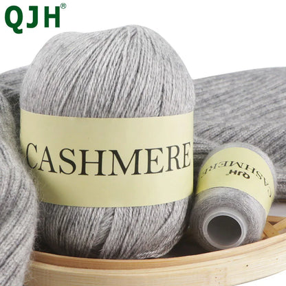 QJH 50+20g Cashmere Yarn Knitting Hand-knitted High-grade Worsted