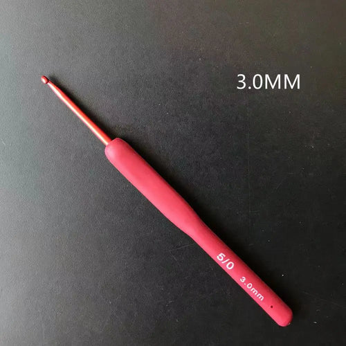 Crochet Hook Needle Silicone Handle Aluminum Crochet Needle Set