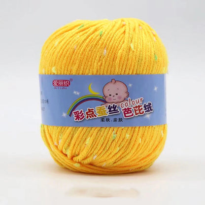High Quality Worsted Wool Thread Colorful Eco-dyed Needlework Baby