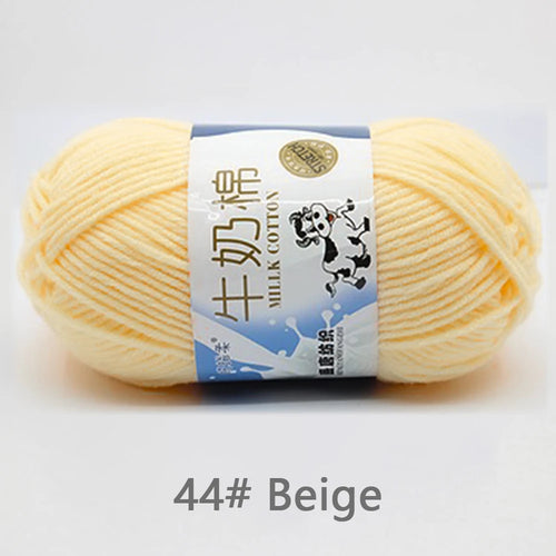 50Gram/Set Milk Cotton Yarn Crochet Line High-quality 5 Strand Milk