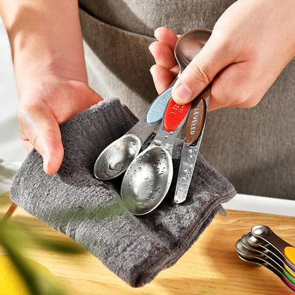 8Pcs/Set Magnetic Measuring Spoon Set Stainless Steel Stackable