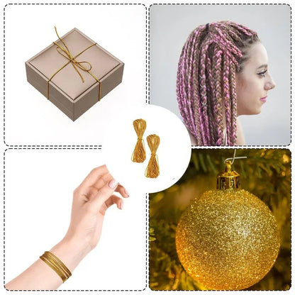 Dreadlock Braids Hair Accessories Gold Braiding Hair Deco Styling