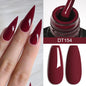 MEET ACROSS 7ml Red Gel Nail Polish Crystal Semi Permanent Soak Off UV
