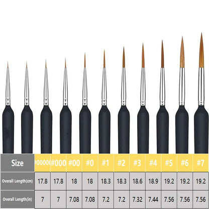 11/22 Pcs Miniature Paint Brushes, Set Paint Brushes for Acrylic