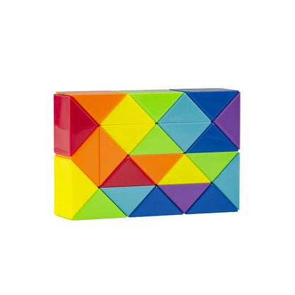 Colored Magic Cube Toys Magic Rule Snake Multi-color Puzzle Fidget