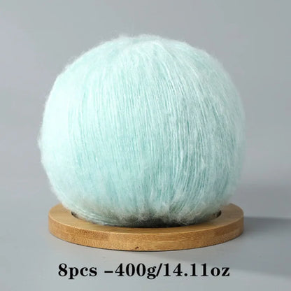 8pcs 400g Mohair Yarn For Crocheting And Knitting DIY Pet Toys  DIY