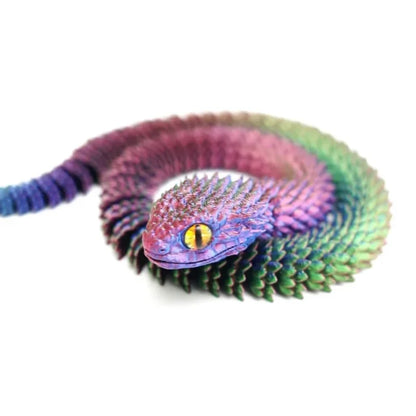 New 30cm 3D Printed Snake Decoration 3D Printed Animals Desk