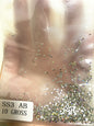 1Bag 3D AB/Clear Mixed-Shaped Round Nail Art Charms Sparkly Flatback