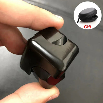 Alloy Cube Spinner Fingertip Gyroscope Fidget Anti Stress Toys Adult