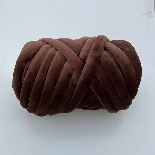 1KG 1000G Super Velvet Chunky Yarn Thick Bulky Giant Thread White Bag