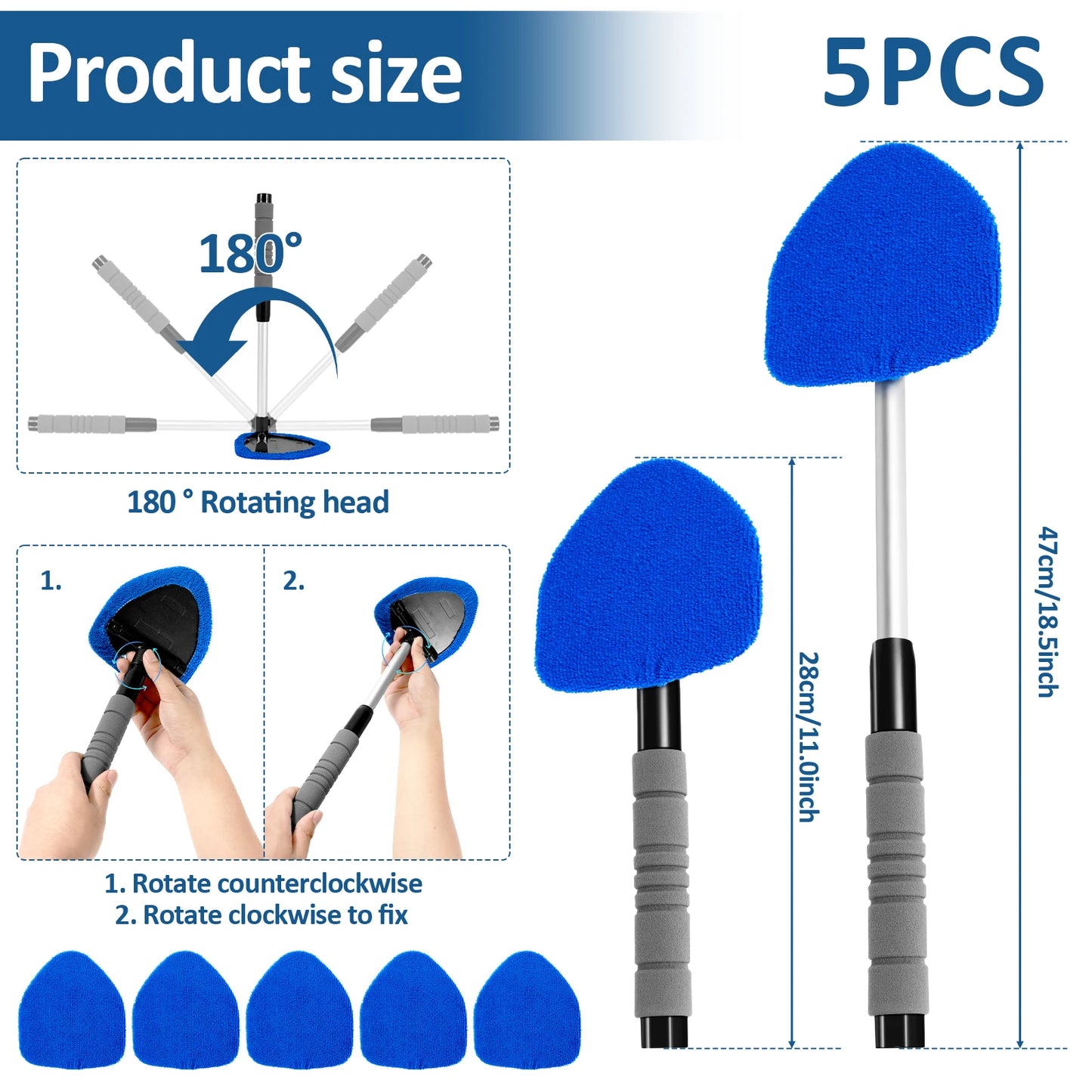 Car Windshield Water Scraping Telescopic Car Glass Car Window Wiper