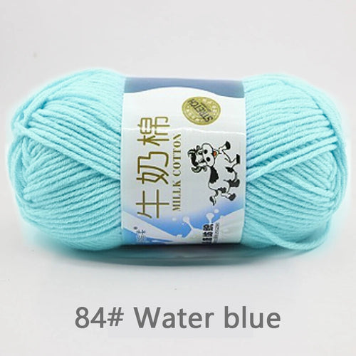 50Gram/Set Milk Cotton Yarn Crochet Line High-quality 5 Strand Milk