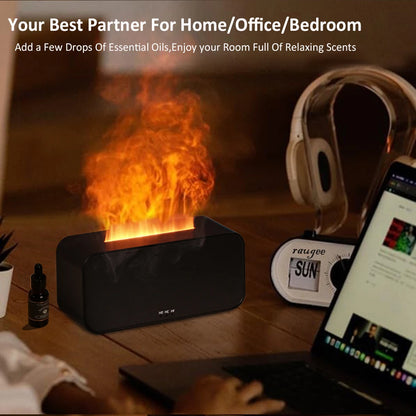 Aroma Diffuser Mini 7 Colorful Flame Air Humidifier Add Essential Oil