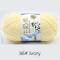 50Gram/Set Milk Cotton Yarn Crochet Line High-quality 5 Strand Milk
