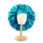 New Women Large Satin Bonnet Silky Night Sleeping Cap with Stretchy