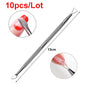 Double-ended Stainless Steel Cuticle Pusher Dead Skin Push Remover For
