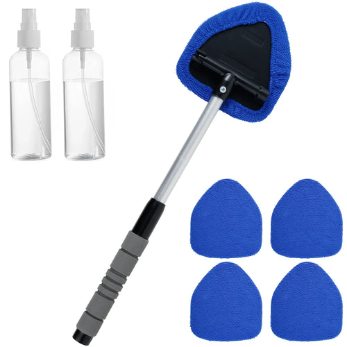 Window Scraping Mist Eliminator Microfiber Car Window Cleaner