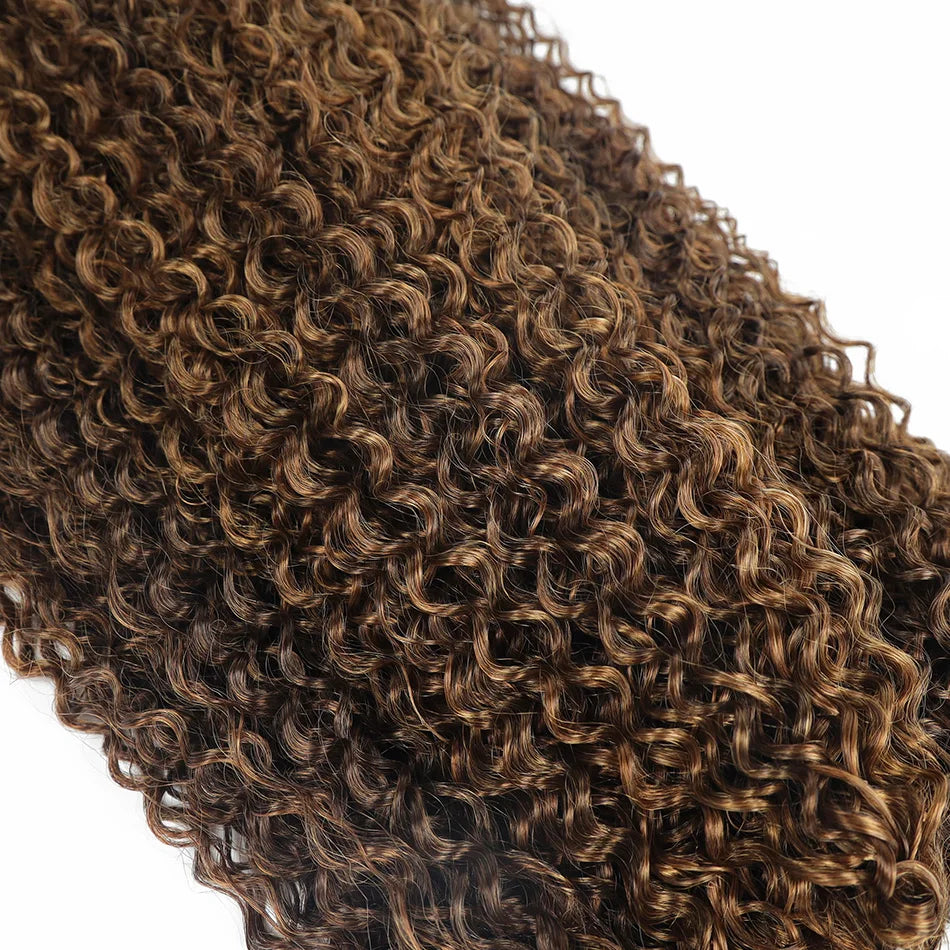 BOL Natural Curly Hair Extensions Long Synthetic Jerry Curly Bundles