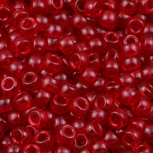 100/200/400pcs 6x9mm Solid Color Large Hole Pony Beads DIY Jewelry