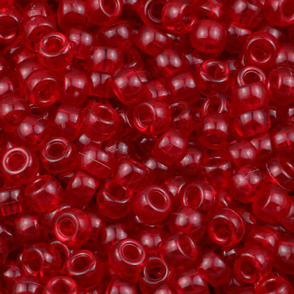 100/200/400pcs 6x9mm Solid Color Large Hole Pony Beads DIY Jewelry