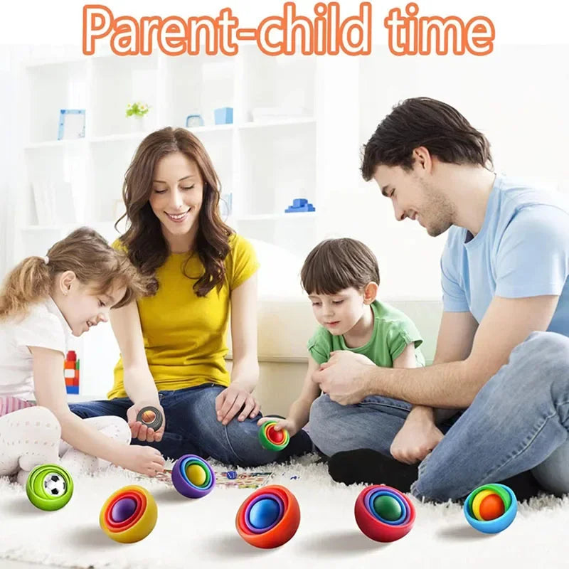 3D Rotation Ball Fidget Gyro Sensory Toys Hand Fidget Spinner