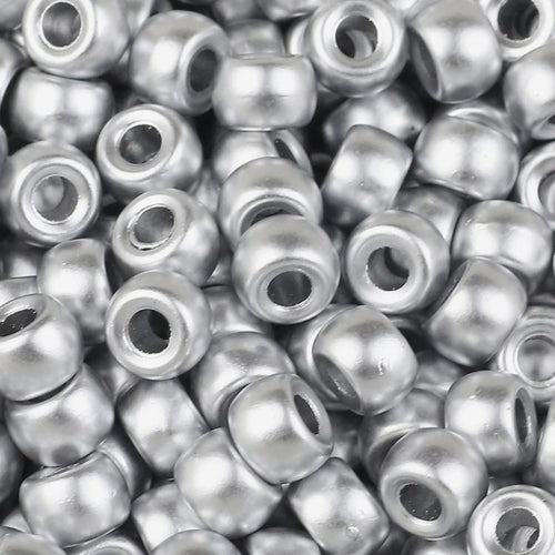 100/200/400pcs 6x9mm Solid Color Large Hole Pony Beads DIY Jewelry