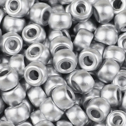 100/200/400pcs 6x9mm Solid Color Large Hole Pony Beads DIY Jewelry