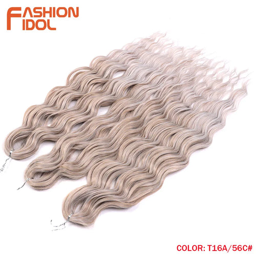 Anna Hair Synthetic Loose Deep Wave Braiding Hair Extensions 24 Inch