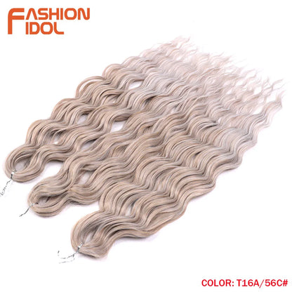 Anna Hair Synthetic Loose Deep Wave Braiding Hair Extensions 24 Inch