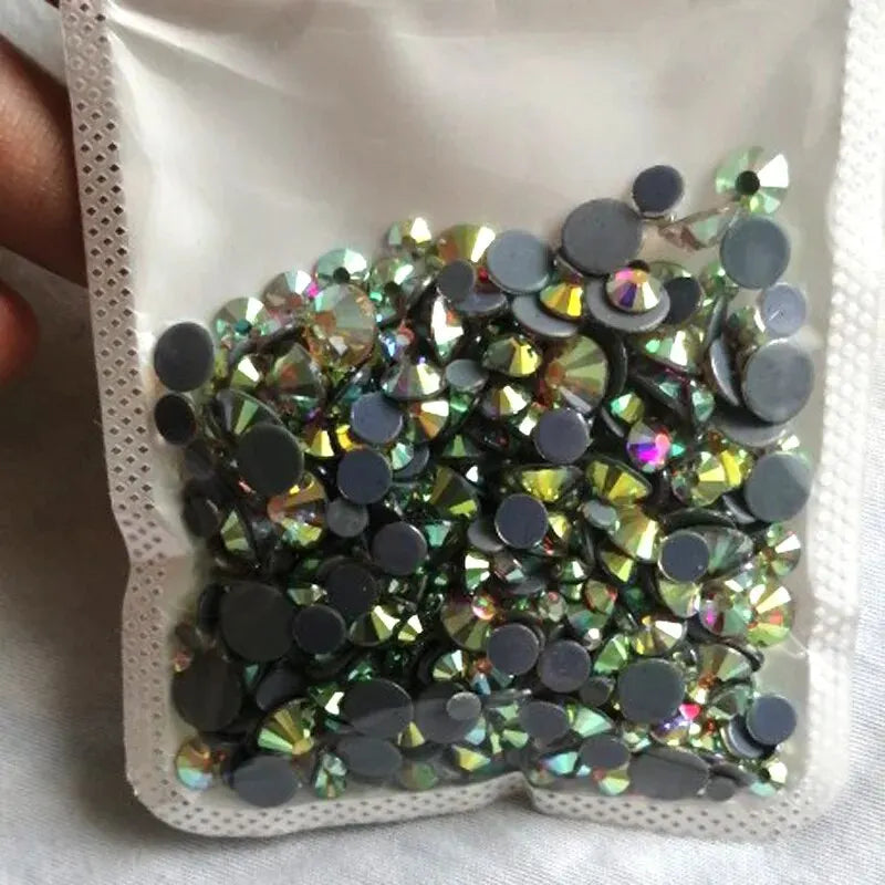 Crystal Clear AB Hotfix Rhinestones Glass Strass Hot Fix Rhinestones