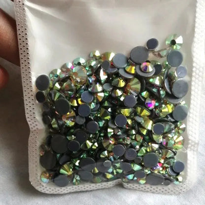 Crystal Clear AB Hotfix Rhinestones Glass Strass Hot Fix Rhinestones