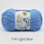 50Gram/Set Milk Cotton Yarn Crochet Line High-quality 5 Strand Milk