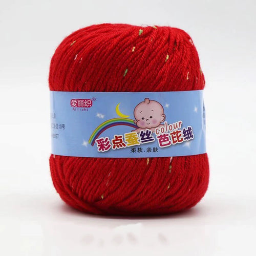 High Quality Worsted Wool Thread Colorful Eco-dyed Needlework Baby