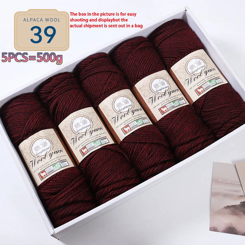 500g 1 Large Bag of Alpaca Wool Chunky Knitting Yarn, Handmade