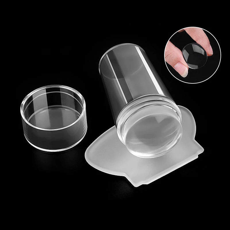 Nails Art Stamping Plates Kit French Manicure Design Plate Stamp