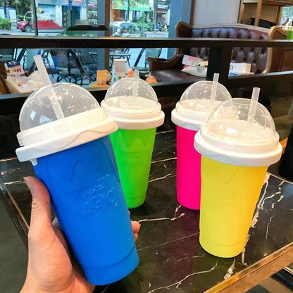 ML Quick-Frozen Slushy Maker Cup with Lid Slushy Cup For Homemade