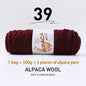 500g High-Quality Alpaca Wool Yarn 245 Thick Wool Yarn Casual Knitting