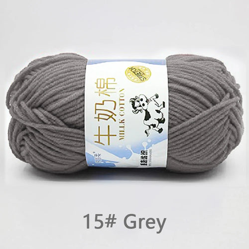 50Gram/Set Milk Cotton Yarn Crochet Line High-quality 5 Strand Milk