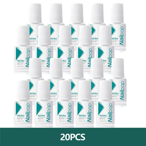 Nailpop 30/20/10pcs 7ml Nail Glue Strong Adhesive Fast Dry Fake Nail