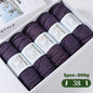 500g Gradient Dyed Rainbow Alpaca Wool Yarn, Thick Yarn for Hand