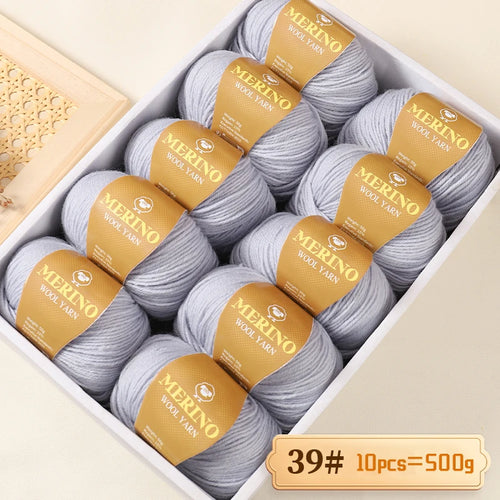 500g of High-Quality 212 Medium-Fine Alpaca Wool Yarn 10 pack