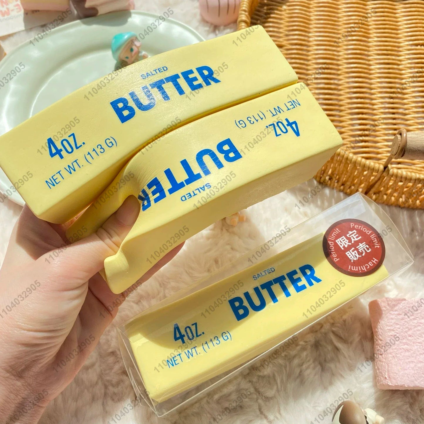 Butter Stick Squishy Toy Slow Rising Squeeze Toy Butter Bar Brick