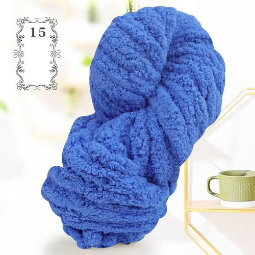 500g of Thick Chenille Yarn for Blankets, Ultra-Soft, Thick, Fluffy,