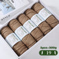 500g Gradient Dyed Rainbow Alpaca Wool Yarn, Thick Yarn for Hand