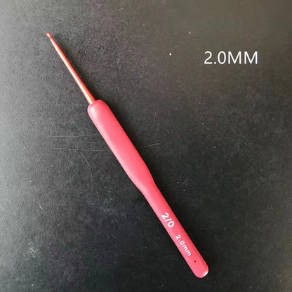 Crochet Hook Needle Silicone Handle Aluminum Crochet Needle Set